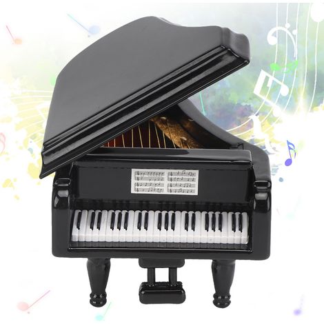 Piano Miniature en Bois de Tilleul - Instrument de Musique Décoratif - Idée Cadeau Original