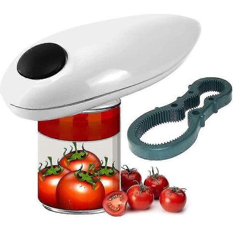 Ouvre-boîtes électrique automatique pour cuisiniers amateurs et professionnels, idéal pour les personnes âgées souffrant d'arthrite. (1/5)