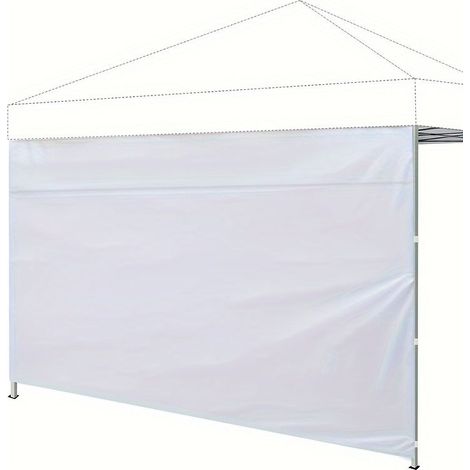 Panneau Latéral Instantané pour Gazebo – Toile Pare-Soleil – Pour Gazebo Pop Up – 1 Pièce – Protection Solaire et Intimité-Blanc (1/3)