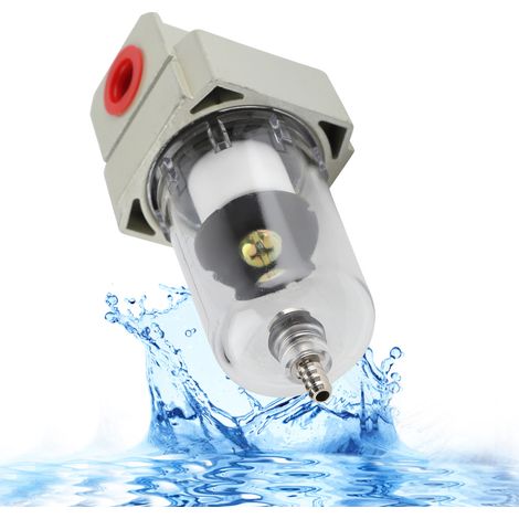 Filtre à air comprimé AF2000-02, 1/4 pouce, séparateur d'eau et d'humidité, piège à particules, purificateur pour compresseur. (1/5)