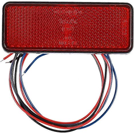 Réflecteur LED rouge feu stop arrière pour camion, remorque, SUV, moto (1/5)