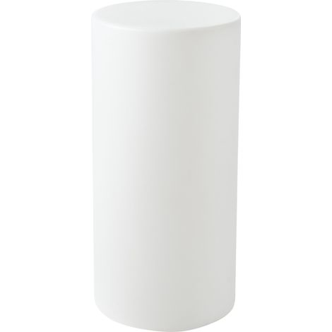 Lámpara de pie LED de exterior material sintético IP54 impermeable con mando a distancia blanco Piedra