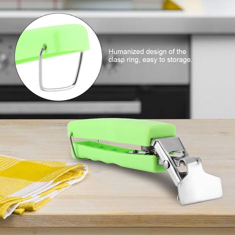 Pince multifonction anti-ébouillantage pour bols - Support de cuisine en acier inoxydable (Vert) (1/5)