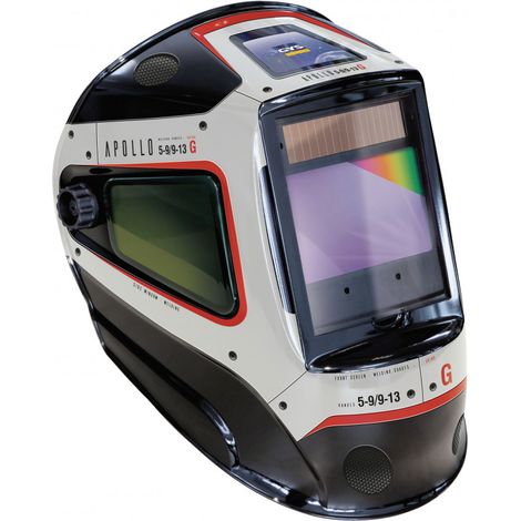 GYS – Masque de soudage optoélectronique APOLLO+ 3/5-13 G – Protection UV/IR DIN 15 – Temps de réaction 0,08 ms – Vision panoramique 100 x 67 mm