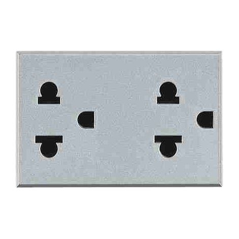 BTIHC4185 2P+E 16A 127/250Vac Doppelsteckdose, Euro-Amerikanischer Standard