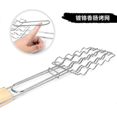 Accessoires pour barbecue d'extérieur, pince à poisson grillé, four à saucisses, produits de camping, outils de cuisson pour barbecue, tapis de barbecue, grille métallique