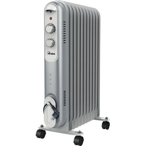 Ardes Curvy 11 Öl-Heizlüfter Indoor Schwarz, Grau, Weiß 2500 W