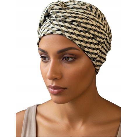 Turbante da donna Sara 536, copricapo caldo in viscosa per maglieria. (1/5)