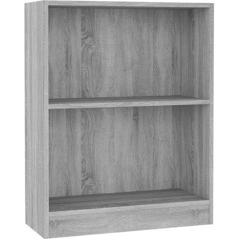 vidaXL Libreria Grigio Sonoma 60x24x76 cm in Legno Multistrato