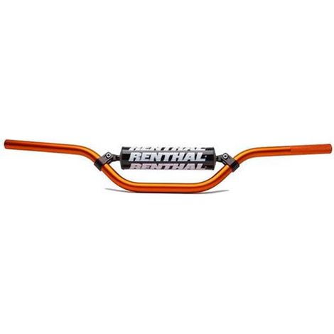 Manillar Renthal Mini KTM 65 SX de 22 mm color naranja con esponja - Aluminio todoterreno de 7/8 pulgadas