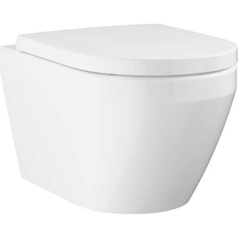 Grohe Euro Ceramic - Wand-WC mit SoftClose-Sitz, Rimless, Triple Vortex, alpinweiß 102510SH00