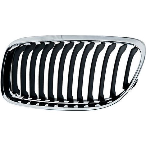 Grille de calandre avant gauche chromée et noire BMW Serie 3 E90/E91 phase 2 2008-2011