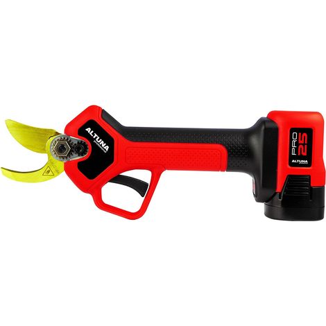Sécateur sans Fil - Modèle AB25 - Coupe Bypass Progressive pour un travail de précision - Puissance 500W et 2 Batteries 16,8V-2,5 Ah - Lame en Titane forgé - Avec Boîte (1/2)