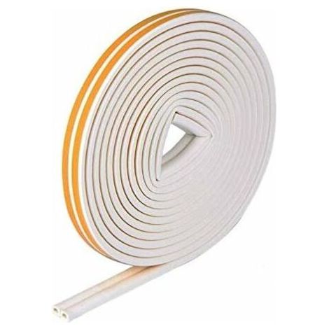 Bande de Joint D-Profil, Auto-adhésive anticollision d'étanchéité en Caoutchouc imperméable pour la Fenêtre/Le Fond Boudin de Rouleau Insonorisation (1/5)