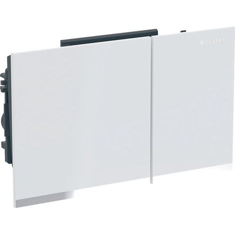 Geberit 243118SI1 Omega60 Plaque de commande, pour chasse 2 volumes (1/2)