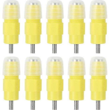 10 abnehmbare automatische Hühnertränke-Ausläufe, Geflügelzubehör für Vierkantrohre (1/5)