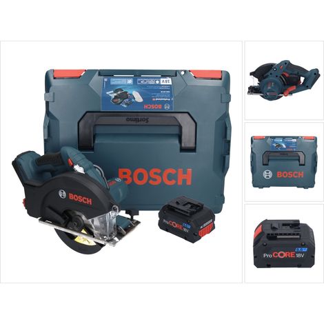 Bosch GKM 18V-50 Sega circolare professionale a batteria per metalli 18 V 136 mm senza spazzole + 1x batteria ProCORE 8,0 Ah + L-Boxx - senza caricabatterie