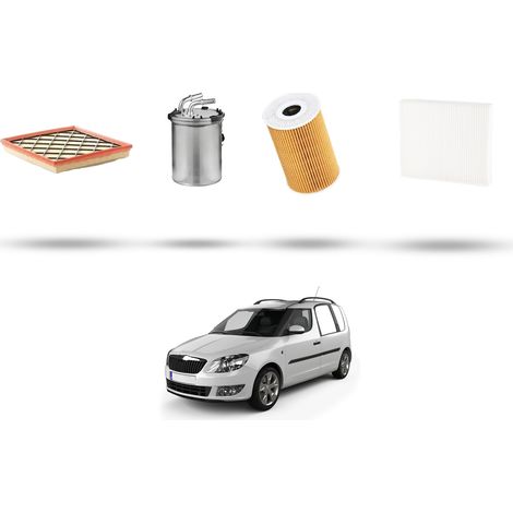 Kit tagliando 4 filtri compatibile con Skoda Praktik 1.6 TDI 66kw dal 2010 (1/5)