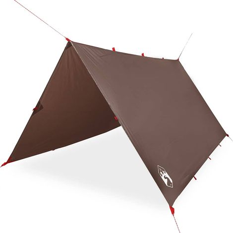 Bâche de protection - Bâche de camping marron 366x306 cm imperméable fr726 - Maison La Vie (1/5)