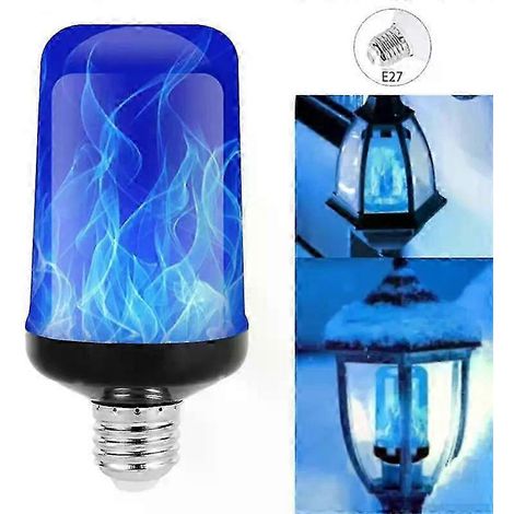 Ampoule LED E27 effet flamme, lampe à feu, lumière vacillante dynamique, 6 W, 110-220 V, pour éclairage d'ambiance et veilleuses. (1/5)