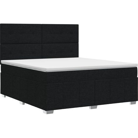 Maison Exclusive - Boxspringbett mit Matratze Schwarz 160 x 200 c (1/5)