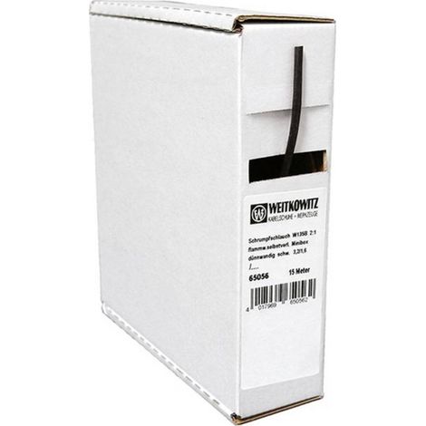 Intercable 183265 Guaina termoretraibile Nero 4.8 mm 2.4 mm Restringimento:2:1 1 pz.