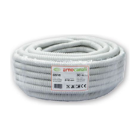 Guaina spiralata in PVC diametro 16 mm protezione cavi impiantoARN30MT-GS16