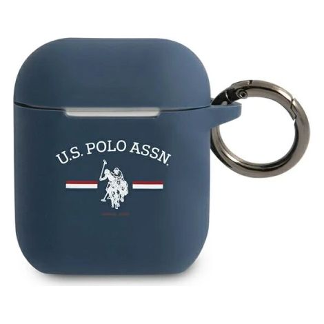 Étui US Polo USACA2SFGV pour AirPods 1/2, bleu marine/marine (1/5)