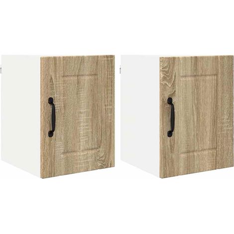 Meubles de Rangement,Armoire de cuisine 2 pcs Chêne Sonoma 30 x 31 x 40 cm CFW818344 (1/5)