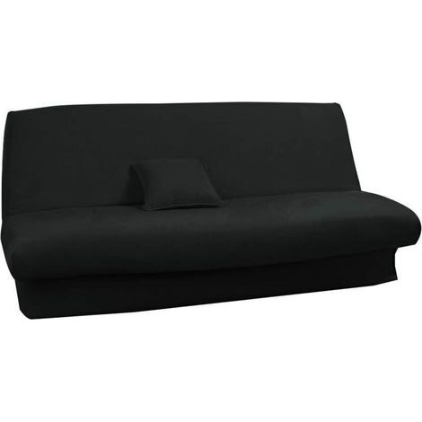 Stretchable sofa bed cover 120 to 140cm-180 to 200cm (Black) (Black) (1/5)