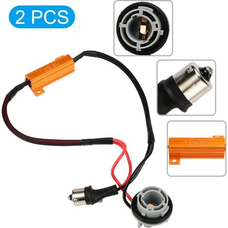 2-teiliger Lastwiderstandsstecker, LED-Blinker-Kabelbaum 1156 (1/5)