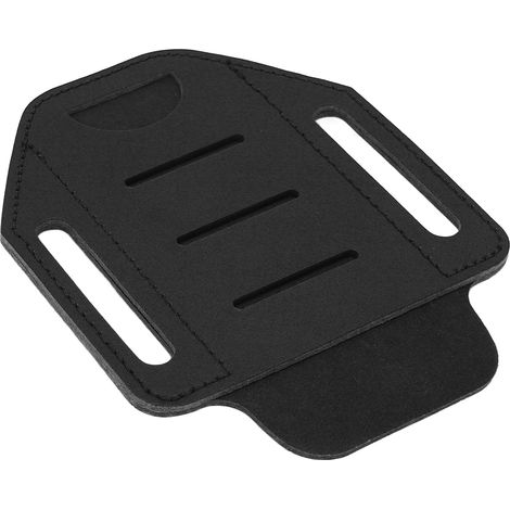Étui en cuir pour multitool EDC, poche unique, support de ceinture pour lampe torche et camping, noir (1/5)