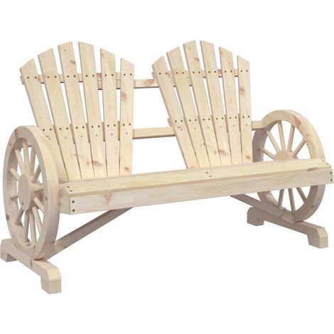 vidaXL Sedia da Giardino Adirondack 2 Posti in Legno Massello di Abete