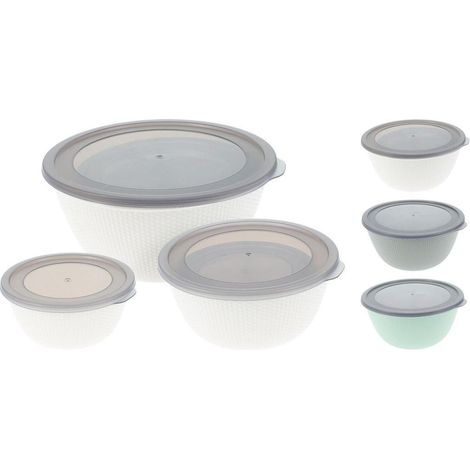 Set Contenitori per alimenti 3 pz Colore Assortito