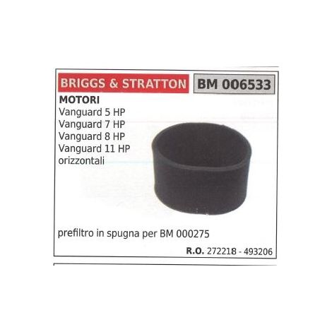 BRIGGS&STRATTON prefiltro aire cortacésped cortacésped vanguard 5HP