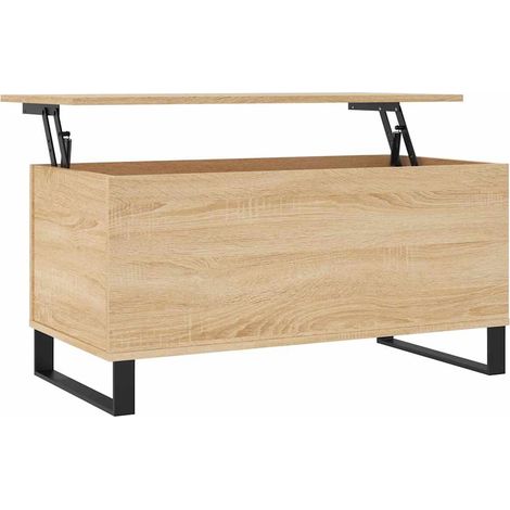 Maison Exclusive - Couchtisch Sonoma-Eiche 90x44,5x45 cm Holzwerk