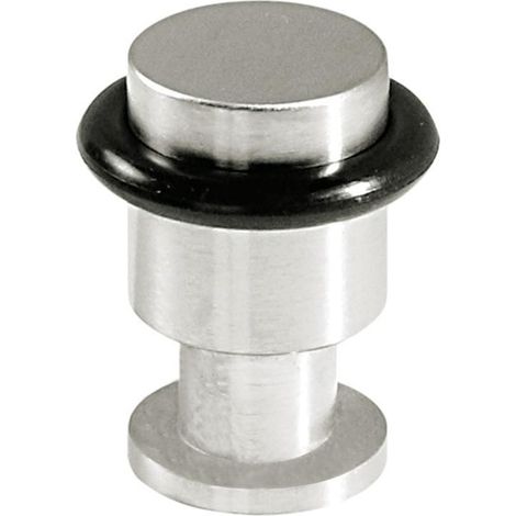 DIDHEYA tope puerta ø20 h35 c/aro goma inoxidable mate ,  (1/2)