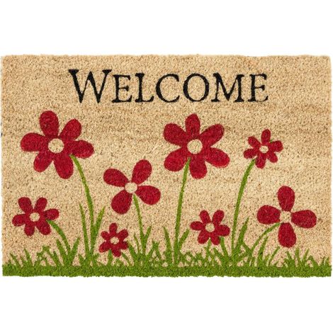 Coco Style ca. 40x60cm D.14 Blumenwiese natur