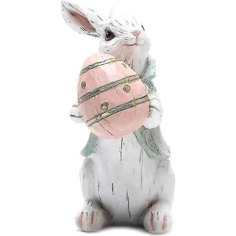 Décoration de Pâques Lapin Printemps Intérieur Bureau Maison Figurines de lapin Décoration de bureau A (1/5)