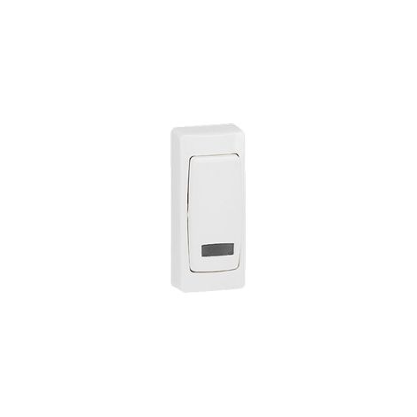 Legrand – Va-et-vient à voyant ASL en saillie complet étroit – 10AX pour éclairage – Installation facile avec bornes ouvertes – Pour rénovations intérieures (1/2)