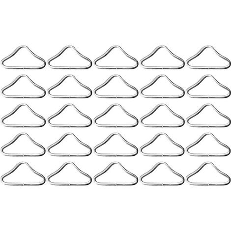 OSALADI 30 Pièces Boucles Triangulaires Métalliques Pour Trampoline Connecteurs En Anneau Pour Sangles Anneaux De Remplacement Robustes Pour Accessoires De Trampoline De Loisirs (1/5)