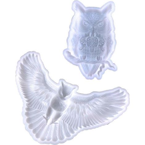 Silikonformen in Eulenform für Schlüsselanhänger, Anhänger und tierförmige Harzkreationen (1/4)