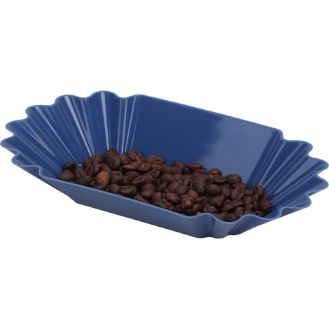 Kaffeebohnen-Probenschale aus lebensmittelechtem PP-Kunststoff, Präsentationsschale, Teller, Behälter, Küchenzubehör, Dunkelblau (1/5)