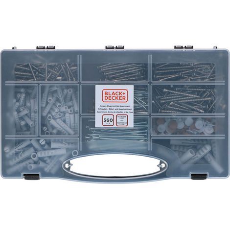 Befestigungssatz Black Decker 560 Teile Edelstahl M6 M8