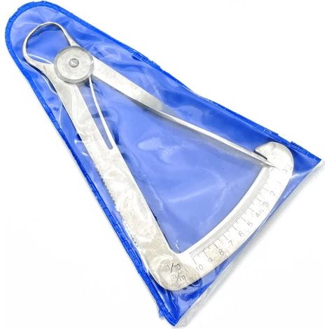 Stück Edelstahl-Innenmessschieber, Messschieber, 0–10 mm, Gummiplatte für Diamanten, Schmucksteine, Messwerkzeuge (2 A und 2 B) (1/5)