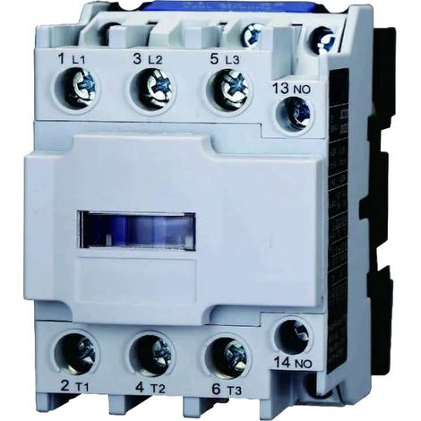 gloca Contattore AC 220V 50/60Hz Bobina 3P 3 Poli Normalmente Aperto Ue 380V (Ie 32 Ampere) (1/4)