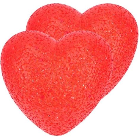 Bardusch-2 pièces Lampe LED Forme Cœur Rouge Veilleuse de Table Petite Lumière Ambiance Douce pour Chambre et Décoration Saint Valentin (1/4)