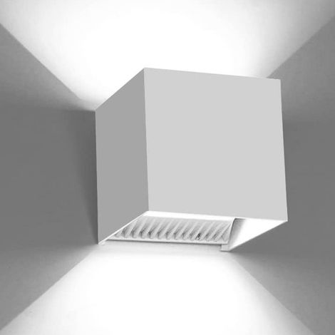 applique murale carrée LED extérieure moderne - lumière non dimmable 1pcs 12W blanche (1/5)