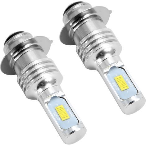 Lot de 2 Ampoules LED Voiture 80W 6000K Blanc, H6/P15D, Feux de Brouillard avec Décodeur (1/3)