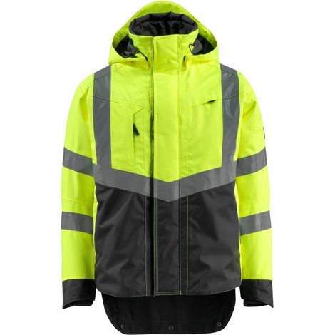 Mascot SAFE SUPREME Warnschutz Hard Shell Jacke Harlow 15501-231 Gr. L hi-vis gelb/schwarz (1/5)